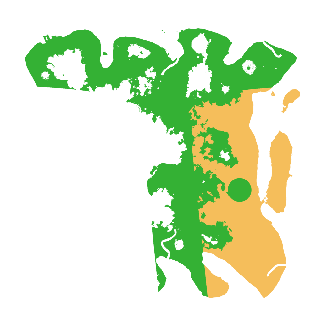 Biome Rust Map: Procedural Map, Size: 3600, Seed: 2025324733
