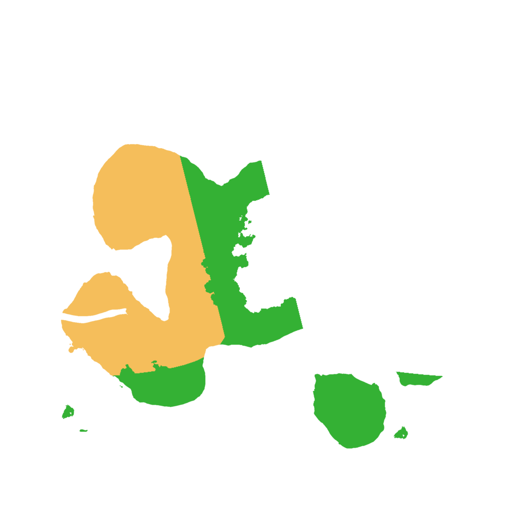 Biome Rust Map: Procedural Map, Size: 2000, Seed: 13461523