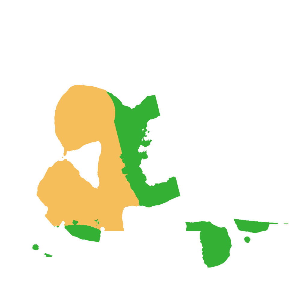 Biome Rust Map: Procedural Map, Size: 2000, Seed: 13461523