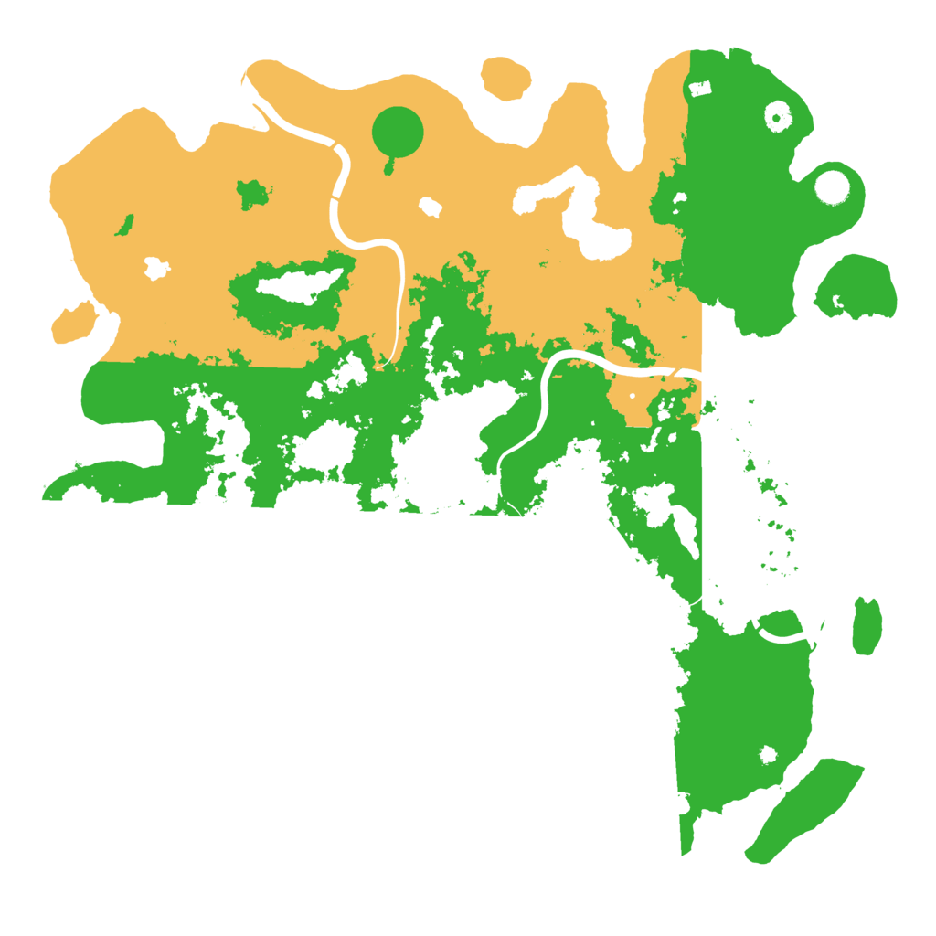 Biome Rust Map: Procedural Map, Size: 4800, Seed: 90