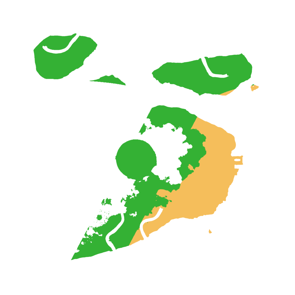 Biome Rust Map: Procedural Map, Size: 2000, Seed: 3423423
