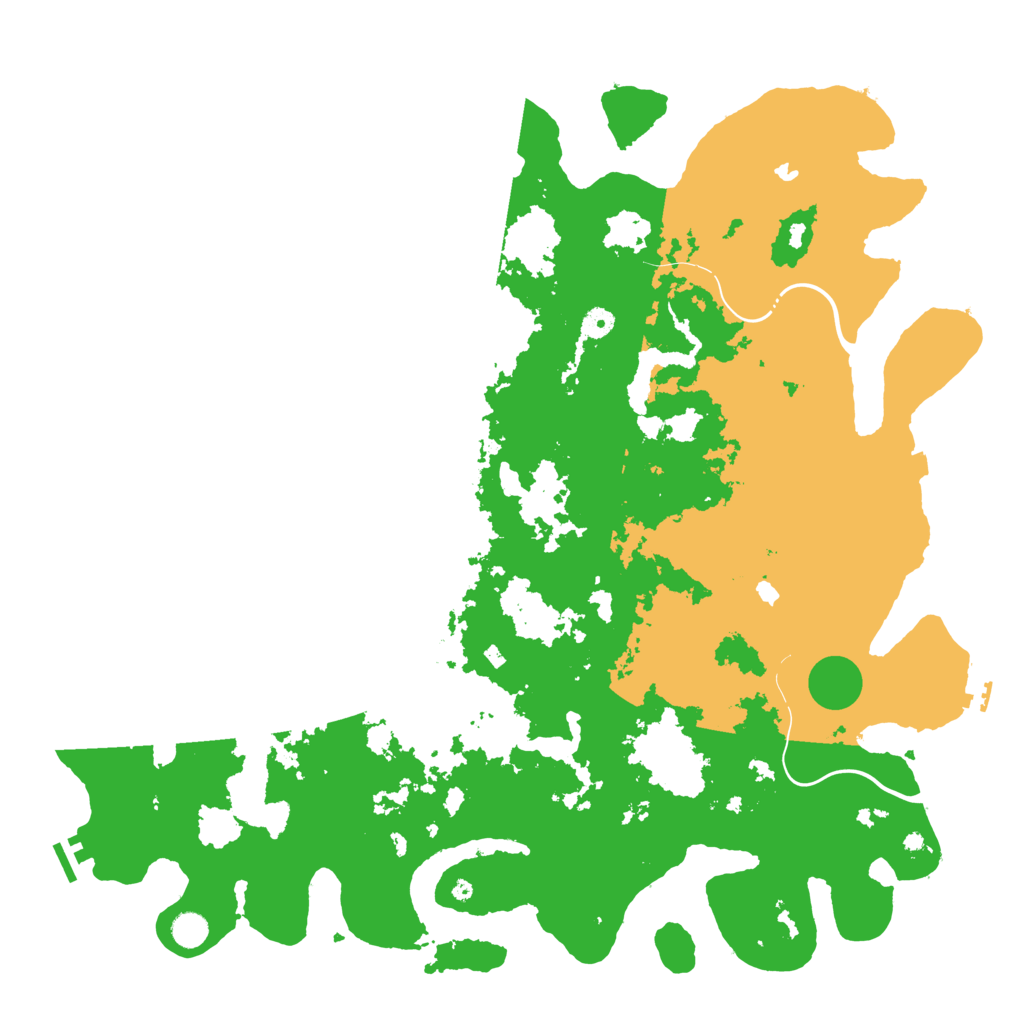 Biome Rust Map: Procedural Map, Size: 5000, Seed: 18420693