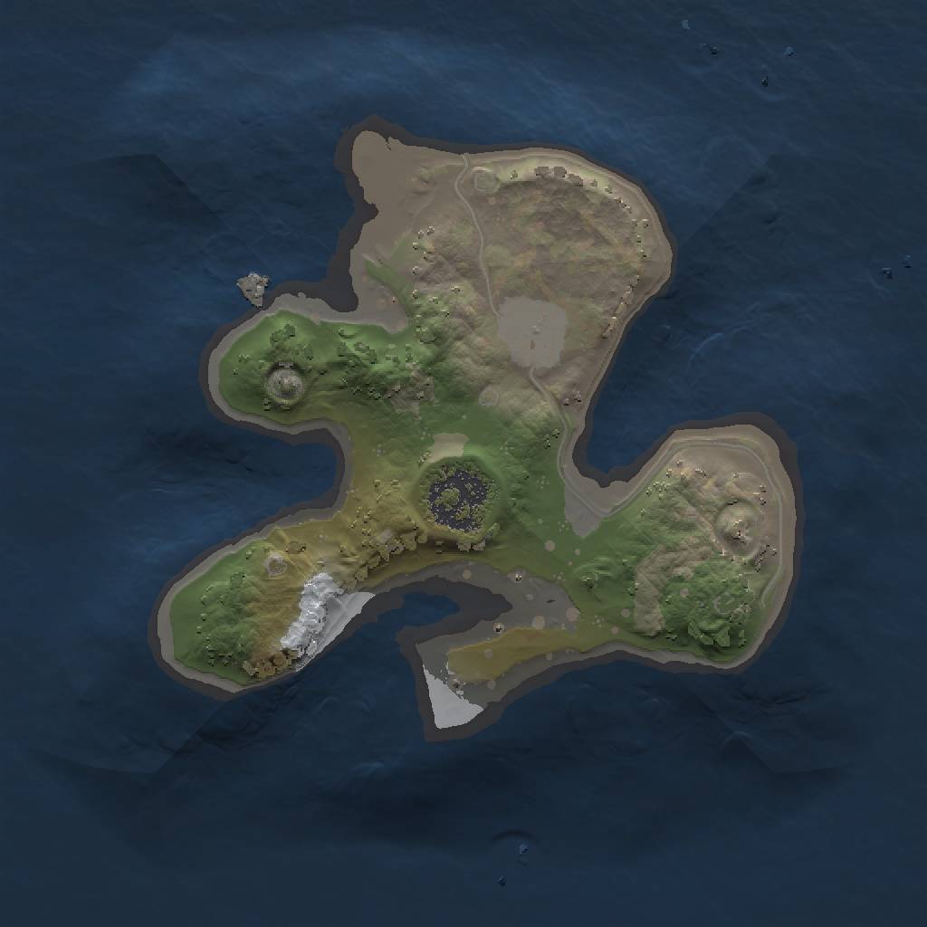 Rust Map: Procedural Map, Size: 1500, Seed: 7262363, 4 Monuments