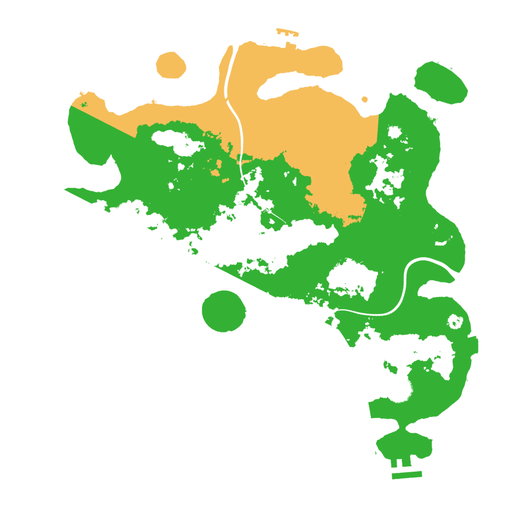 Biome Rust Map: Procedural Map, Size: 3500, Seed: 844527