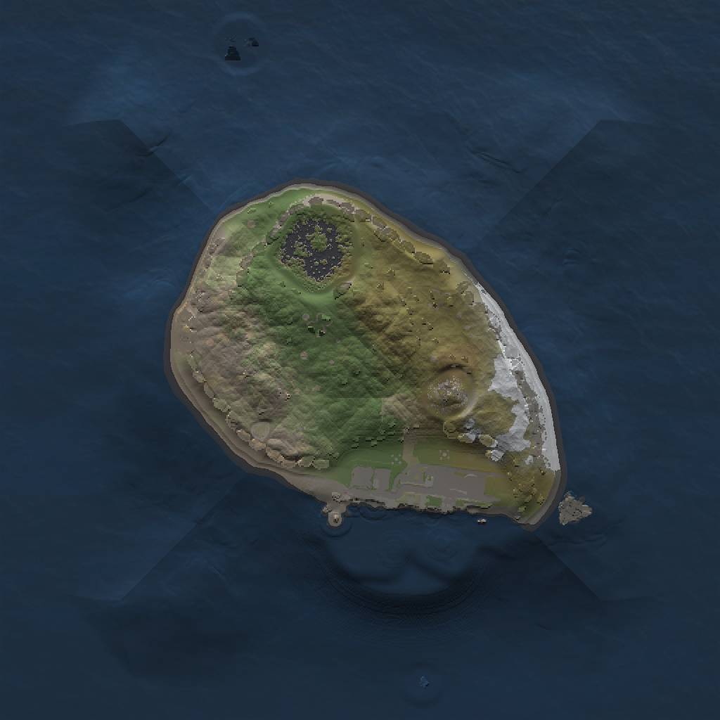 Rust Map: Procedural Map, Size: 1175, Seed: 678, 4 Monuments