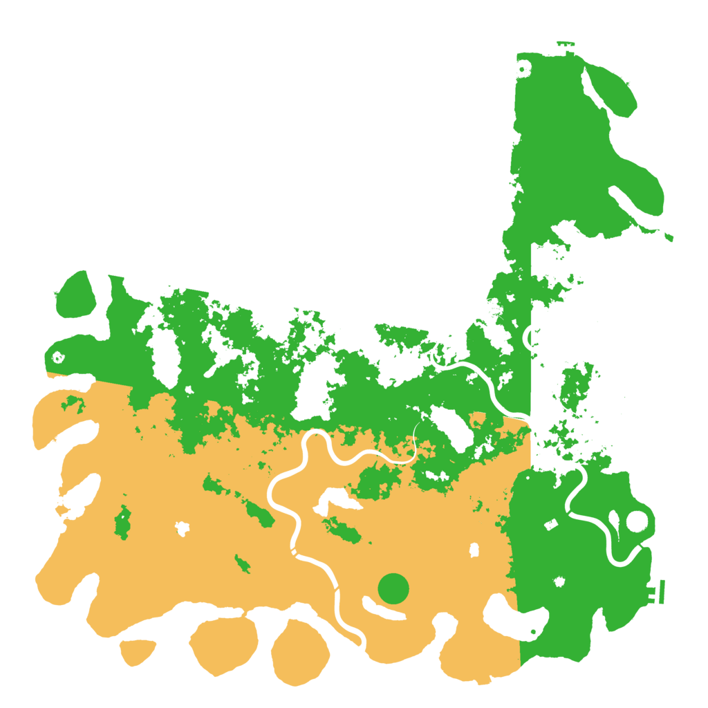 Biome Rust Map: Procedural Map, Size: 6000, Seed: 573842