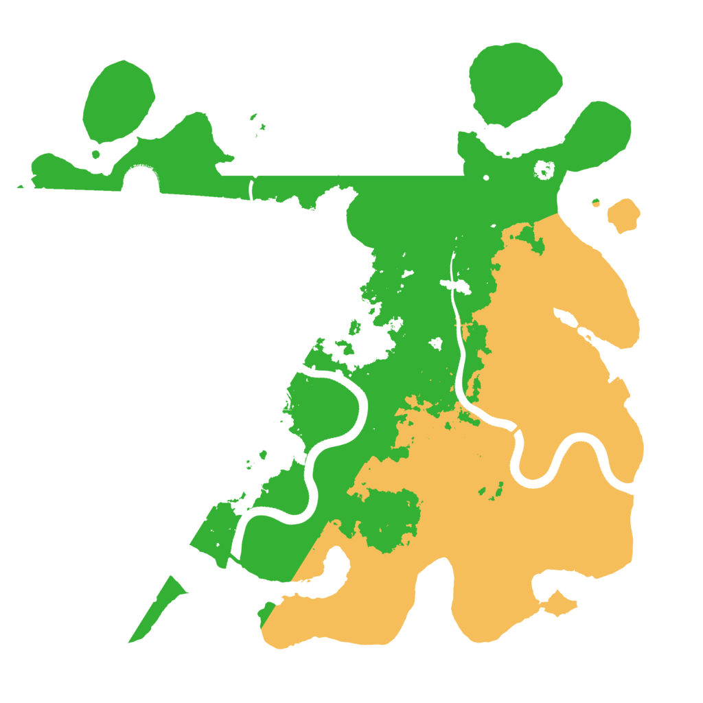 Biome Rust Map: Procedural Map, Size: 3500, Seed: 71157