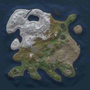 Thumbnail Rust Map: Procedural Map, Size: 3000, Seed: 9932, 15 Monuments