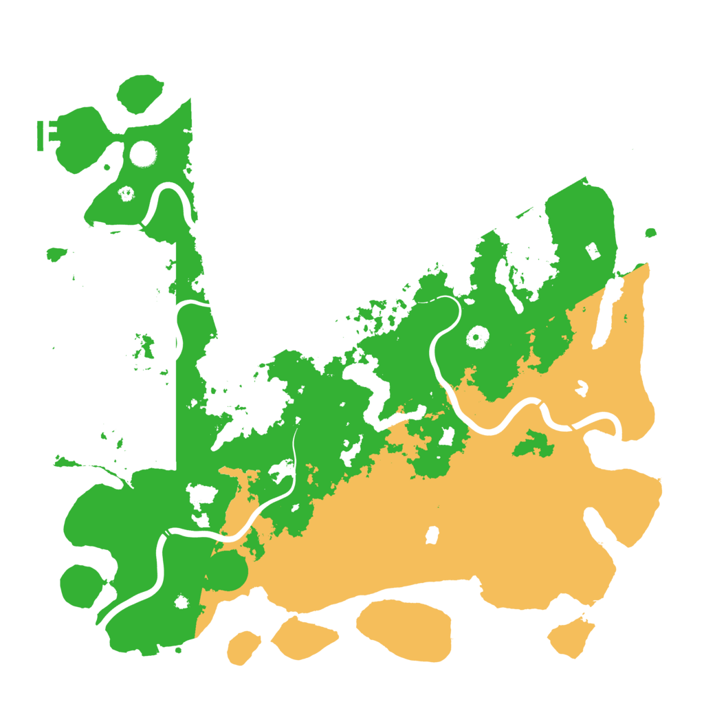 Biome Rust Map: Procedural Map, Size: 4700, Seed: 5005