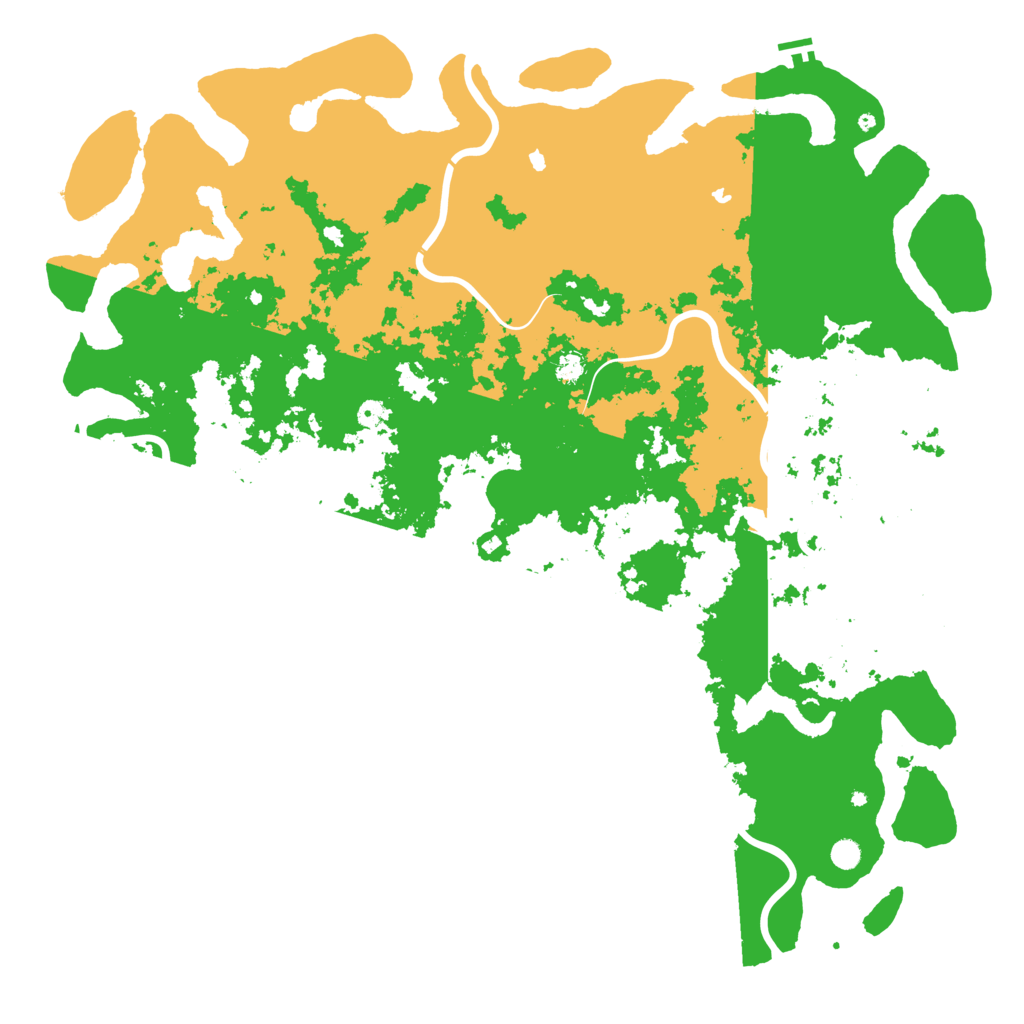 Biome Rust Map: Procedural Map, Size: 6000, Seed: 2100159169