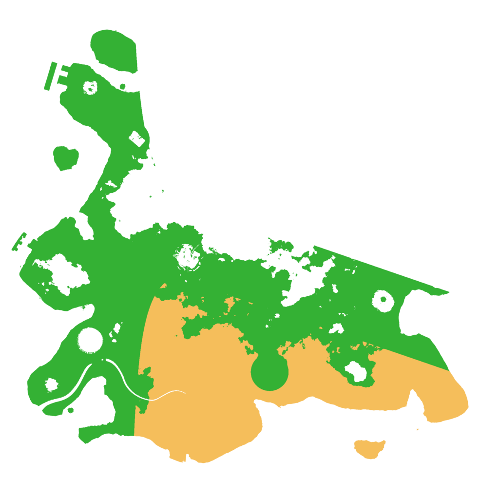 Biome Rust Map: Procedural Map, Size: 3500, Seed: 505227783
