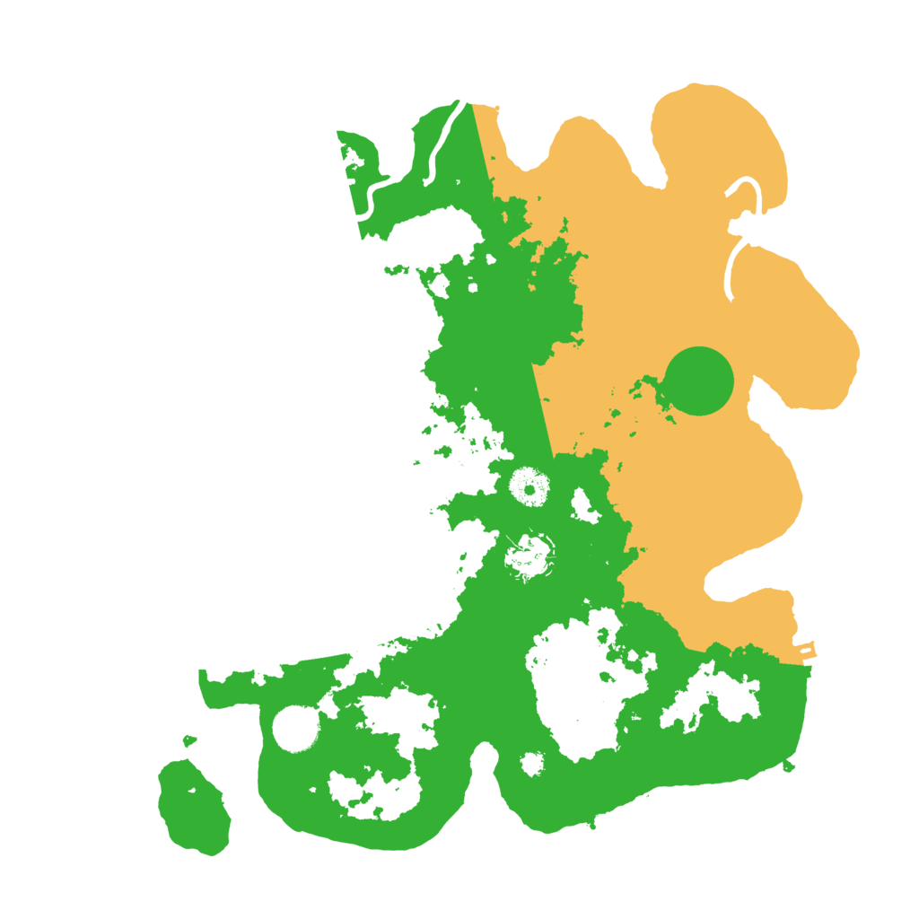 Biome Rust Map: Procedural Map, Size: 3500, Seed: 661974909