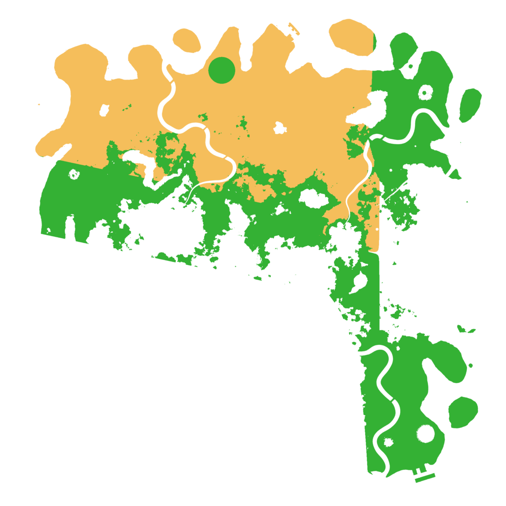 Biome Rust Map: Procedural Map, Size: 5000, Seed: 23333