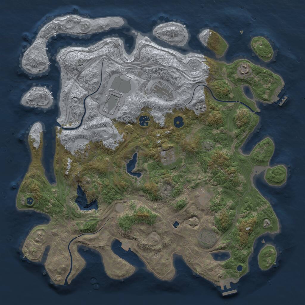 Rust Map: Procedural Map, Size: 4250, Seed: 59120930, 15 Monuments