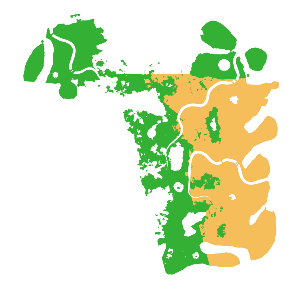 Biome Rust Map: Procedural Map, Size: 4500, Seed: 884462