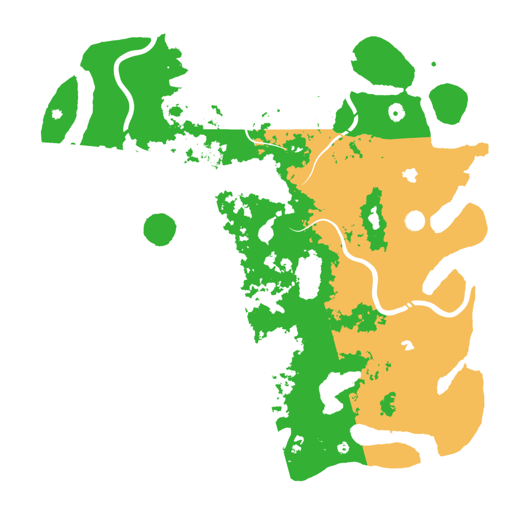 Biome Rust Map: Procedural Map, Size: 4500, Seed: 884462