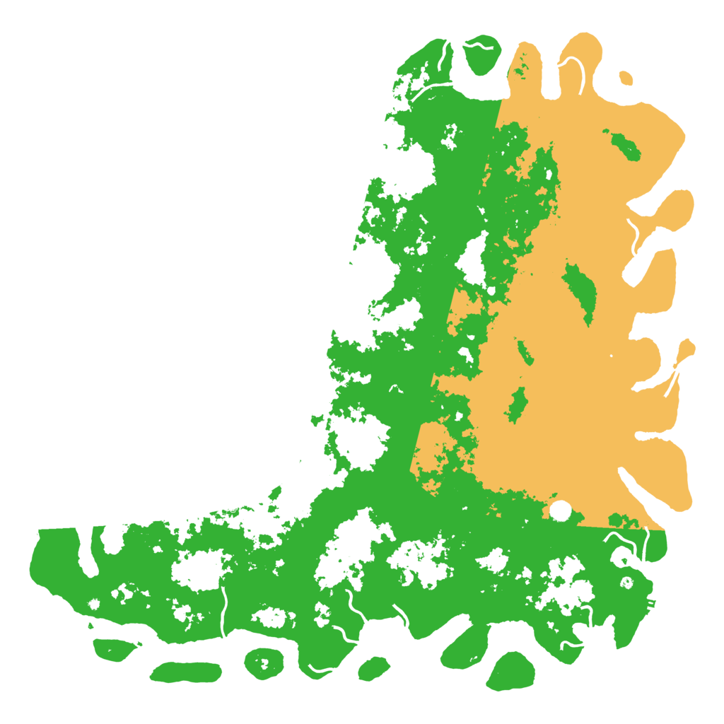 Biome Rust Map: Procedural Map, Size: 6000, Seed: 80000