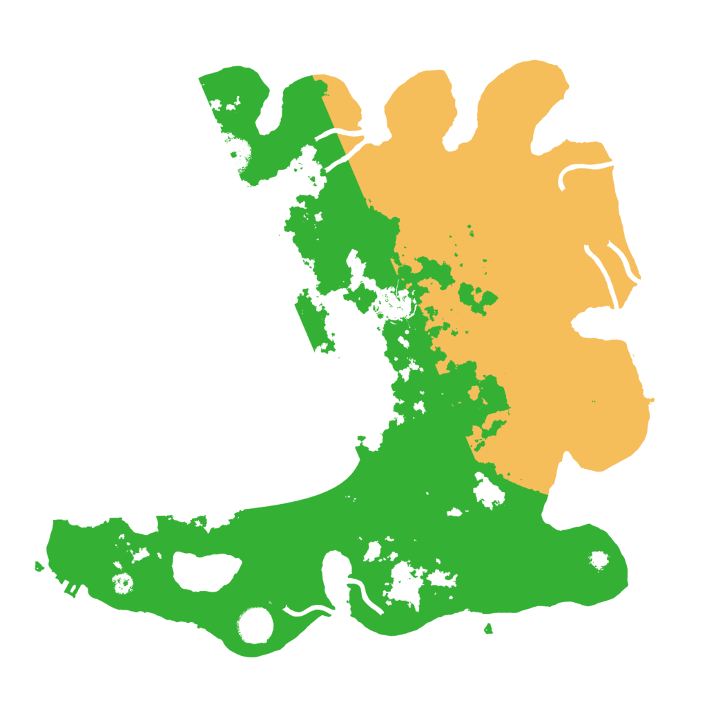 Biome Rust Map: Procedural Map, Size: 3500, Seed: 326428546
