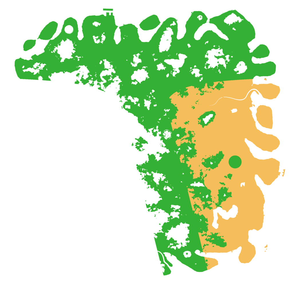 Biome Rust Map: Procedural Map, Size: 6000, Seed: 817824871