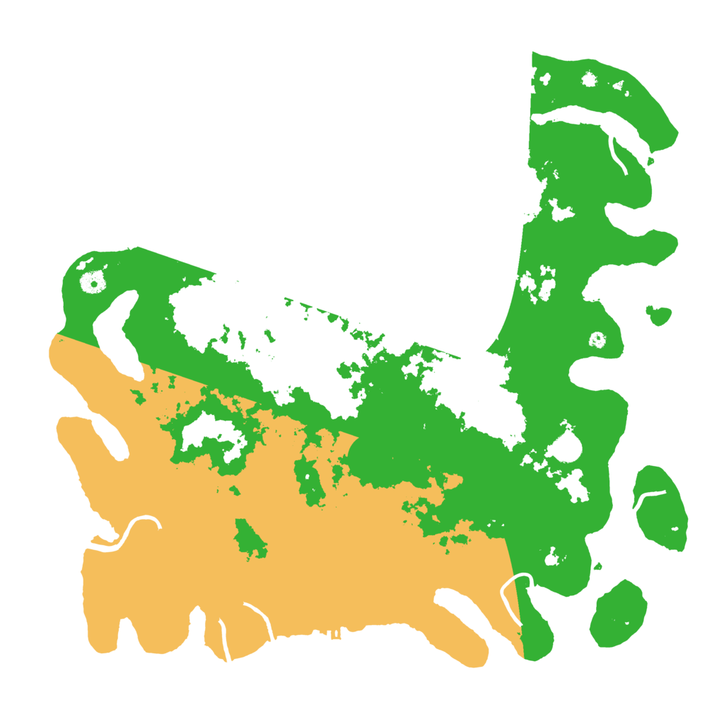 Biome Rust Map: Procedural Map, Size: 4500, Seed: 13835