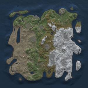 Thumbnail Rust Map: Procedural Map, Size: 3750, Seed: 321178837, 20 Monuments