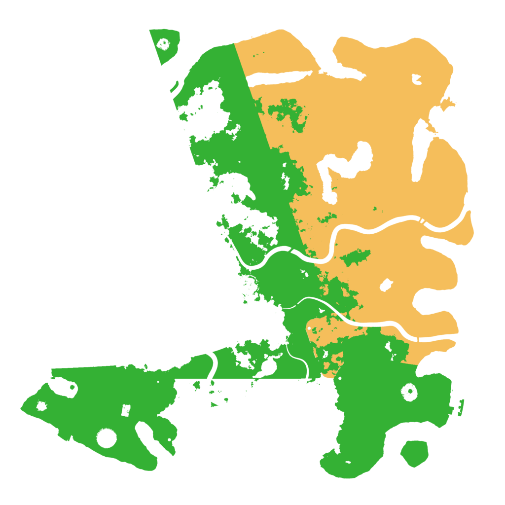 Biome Rust Map: Procedural Map, Size: 4500, Seed: 730682259