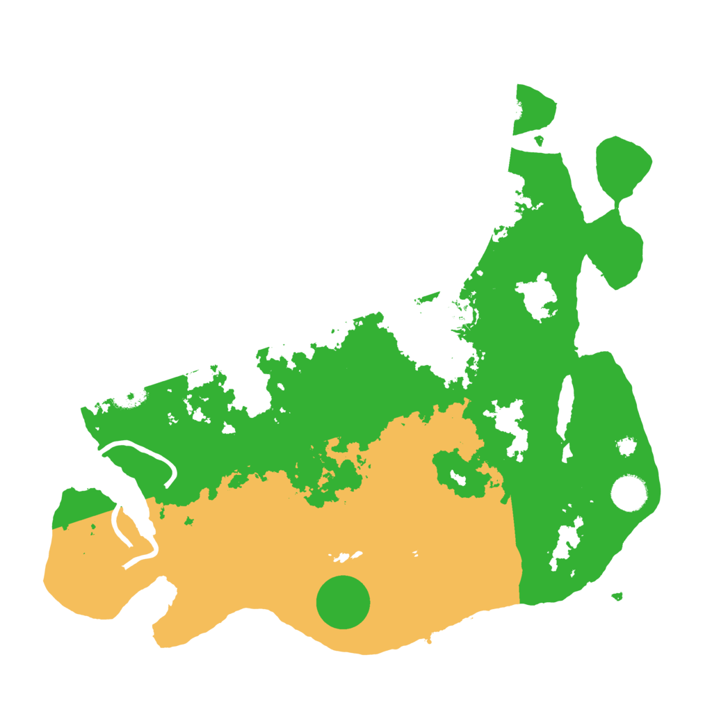 Biome Rust Map: Procedural Map, Size: 3500, Seed: 379376144