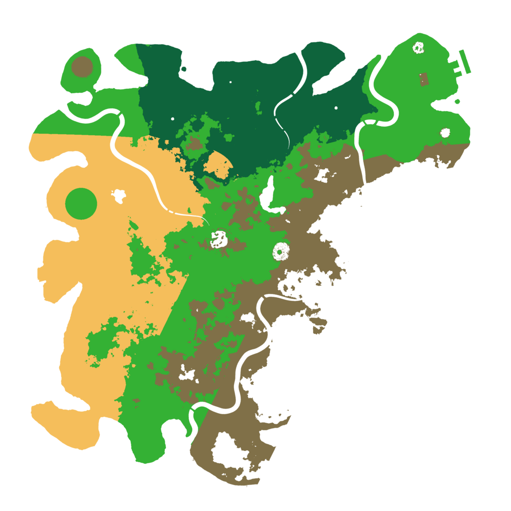 Biome Rust Map: Procedural Map, Size: 4250, Seed: 406430909