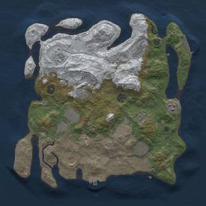 Thumbnail Rust Map: Procedural Map, Size: 3500, Seed: 535630654, 19 Monuments