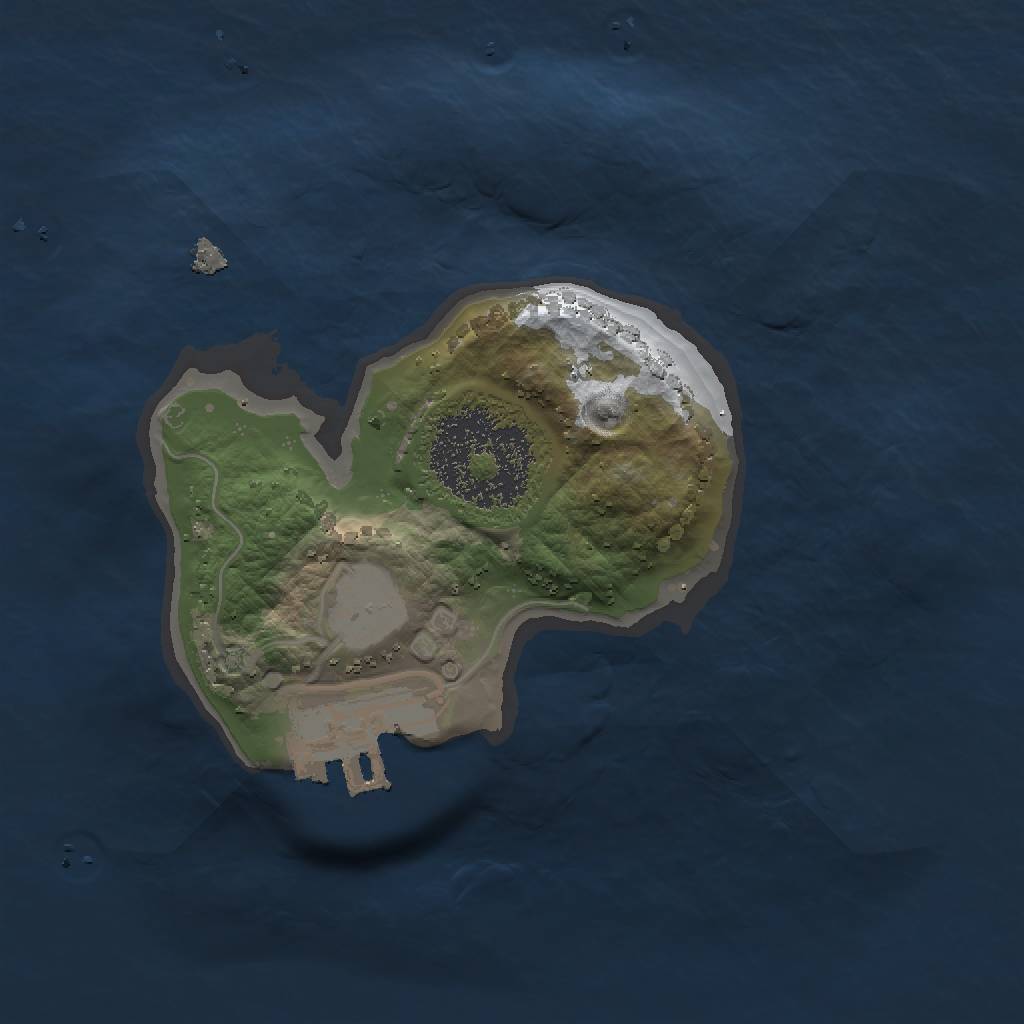 Rust Map: Procedural Map, Size: 1500, Seed: 262181, 5 Monuments
