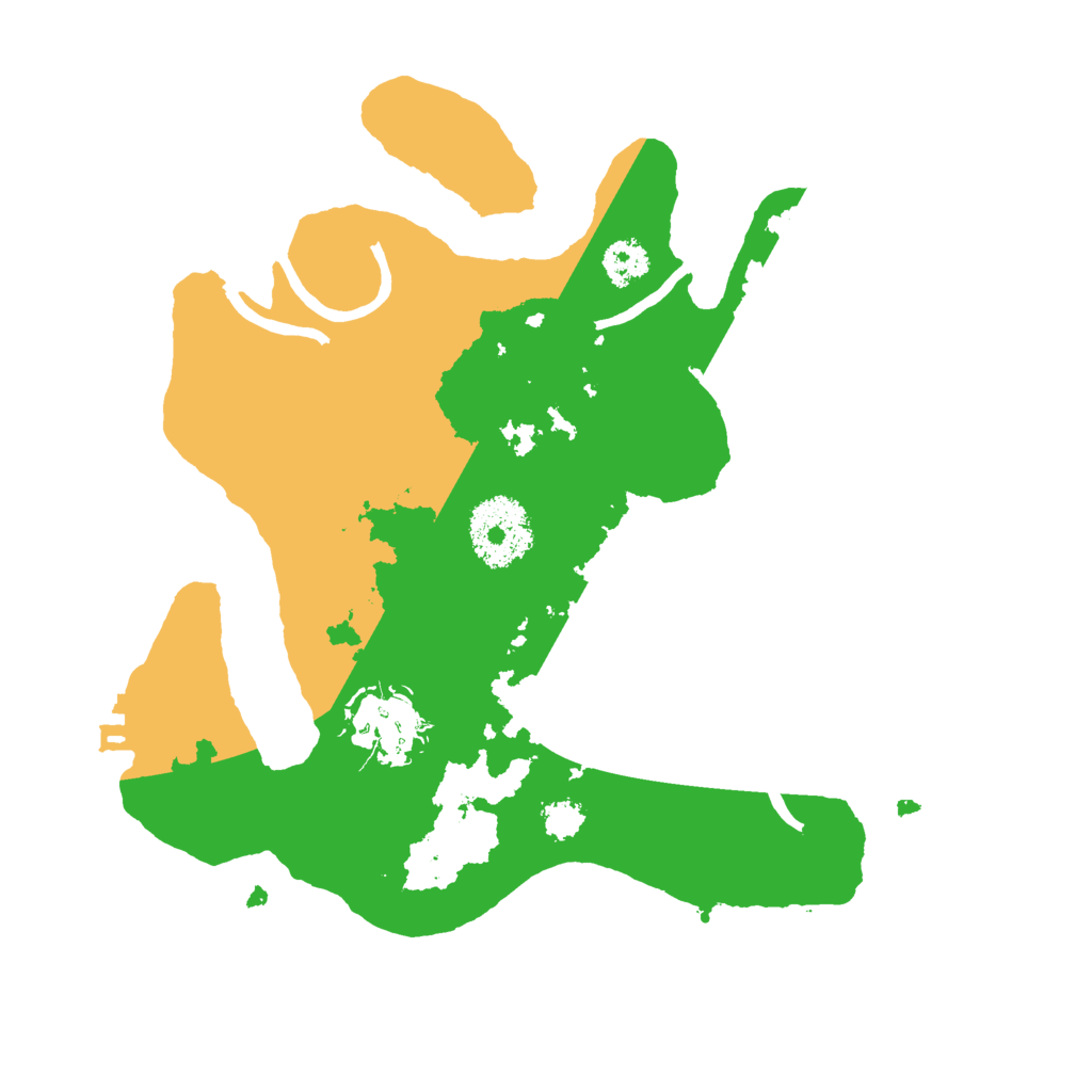 Biome Rust Map: Procedural Map, Size: 2500, Seed: 1176651521