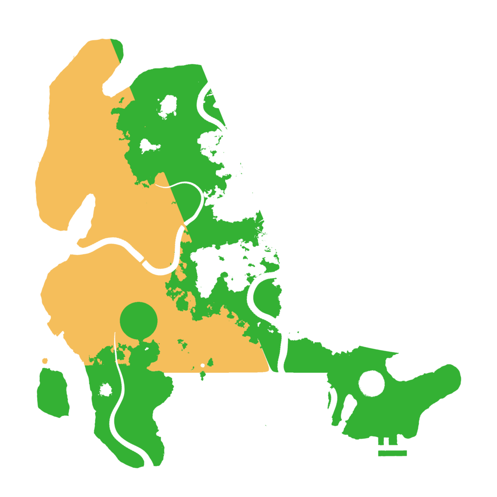 Biome Rust Map: Procedural Map, Size: 3500, Seed: 1418332805