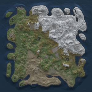 Thumbnail Rust Map: Procedural Map, Size: 4250, Seed: 220148337, 20 Monuments