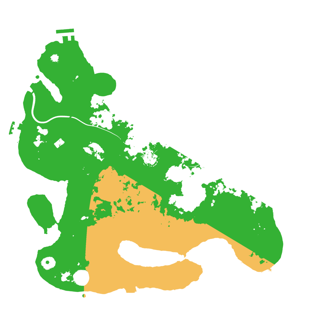 Biome Rust Map: Procedural Map, Size: 3550, Seed: 984562621