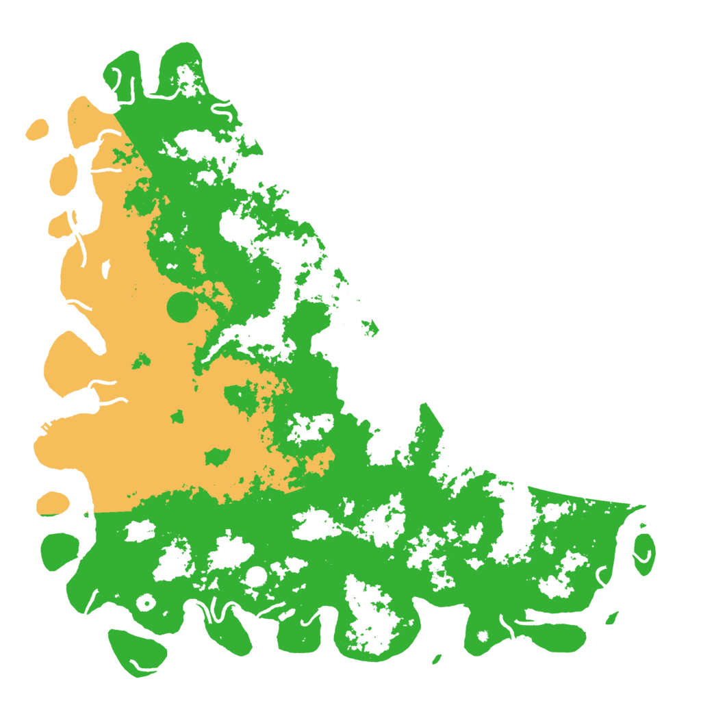 Biome Rust Map: Procedural Map, Size: 6000, Seed: 174168