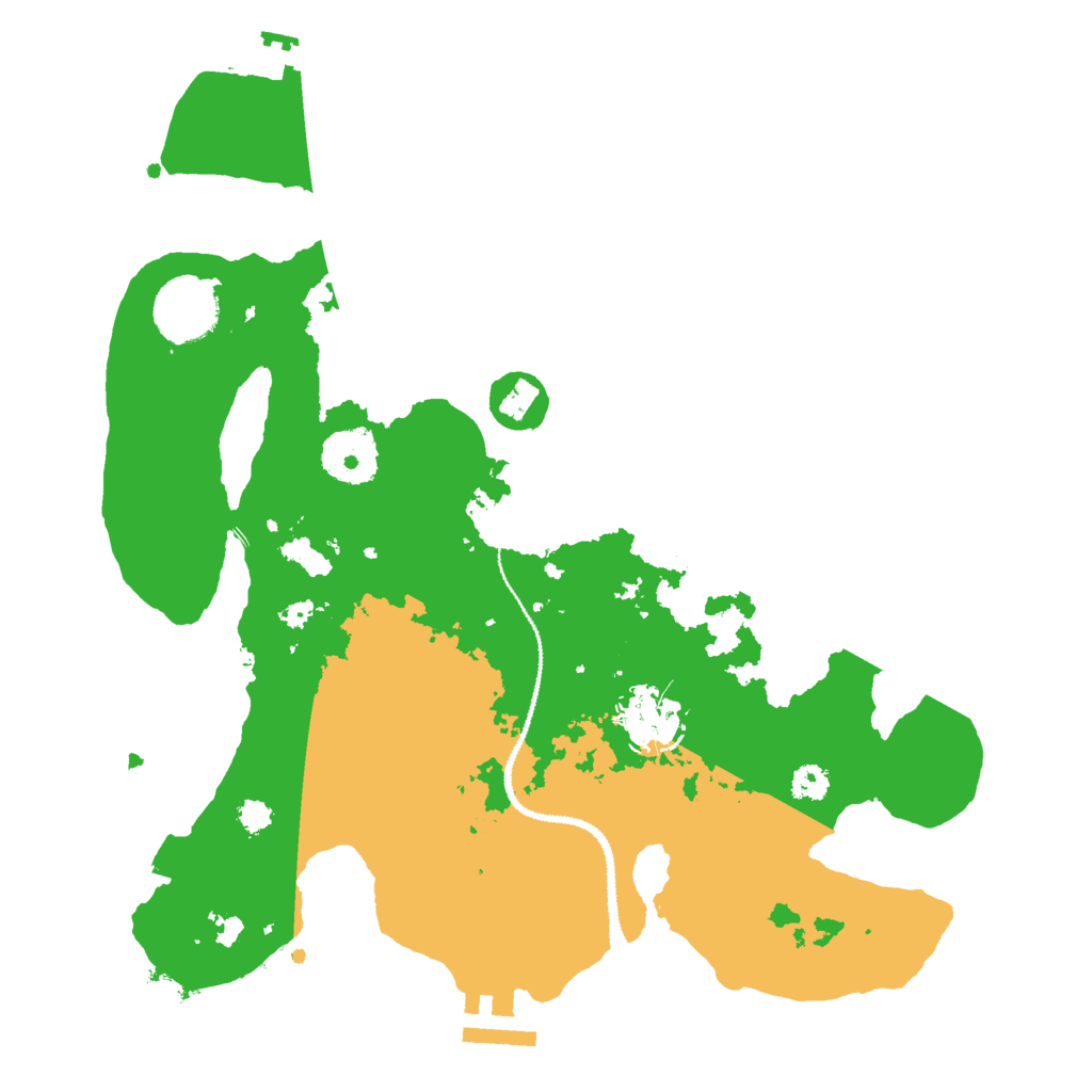 Biome Rust Map: Procedural Map, Size: 3000, Seed: 66546