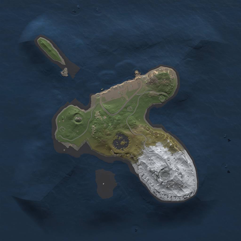 Rust Map: Procedural Map, Size: 1500, Seed: 19460523, 5 Monuments
