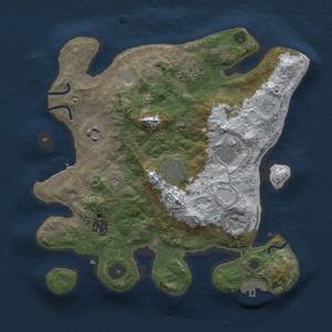 Thumbnail Rust Map: Procedural Map, Size: 3000, Seed: 1015, 14 Monuments