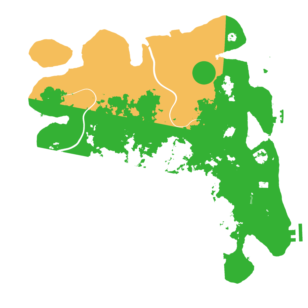 Biome Rust Map: Procedural Map, Size: 3500, Seed: 234026382