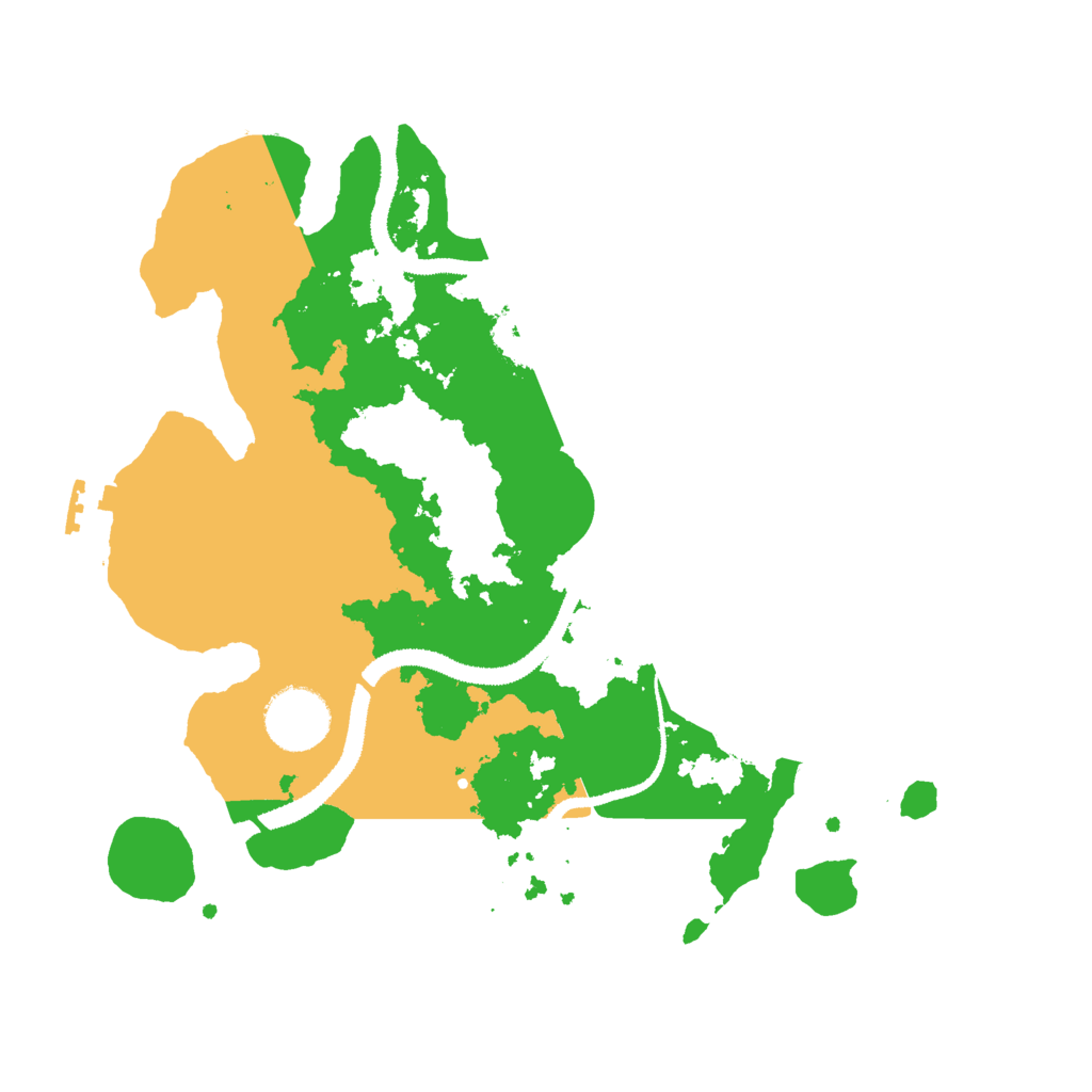 Biome Rust Map: Procedural Map, Size: 3000, Seed: 1965782228