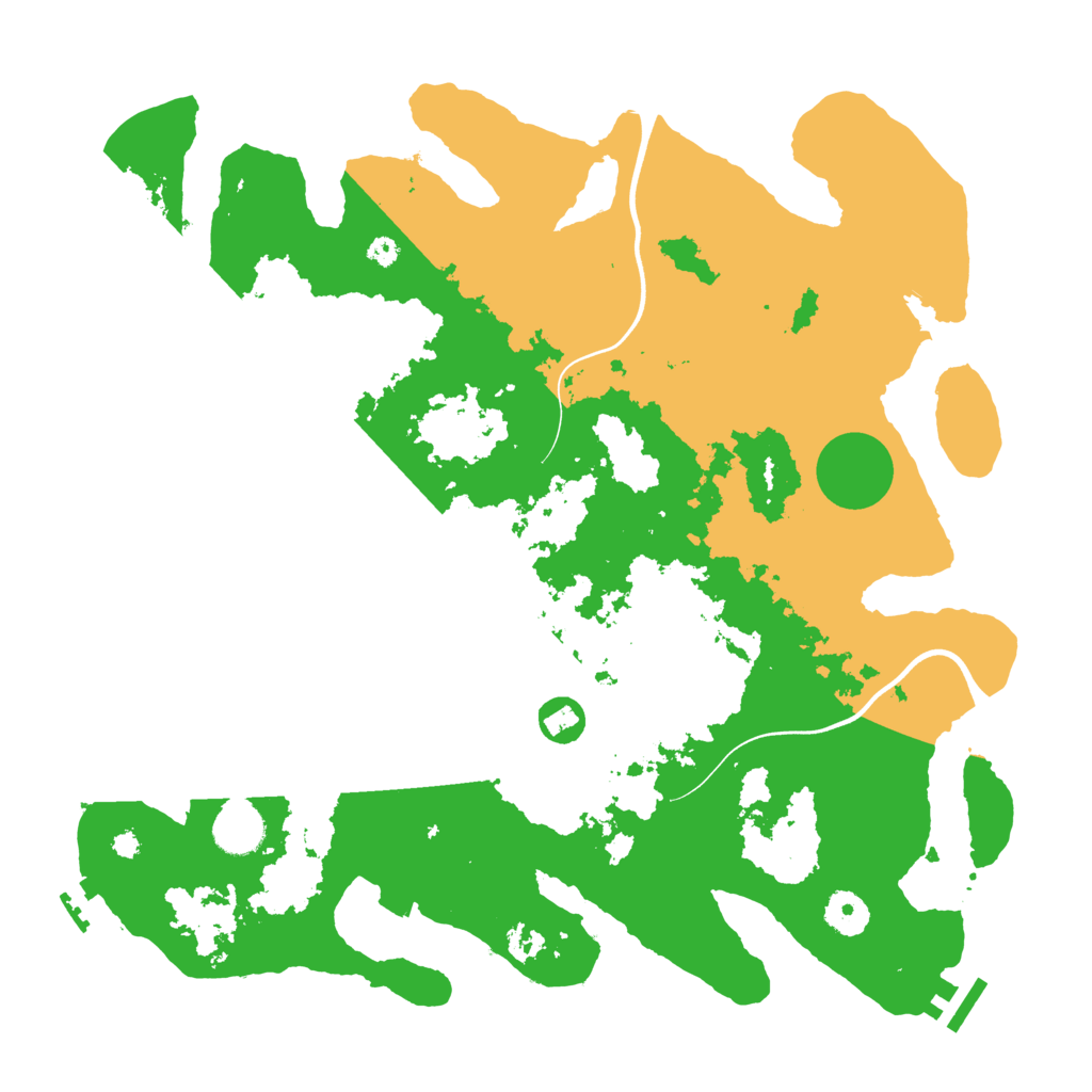 Biome Rust Map: Procedural Map, Size: 3750, Seed: 100671