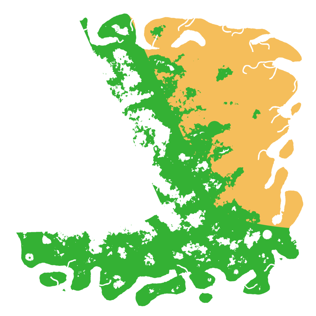 Biome Rust Map: Procedural Map, Size: 6000, Seed: 69218