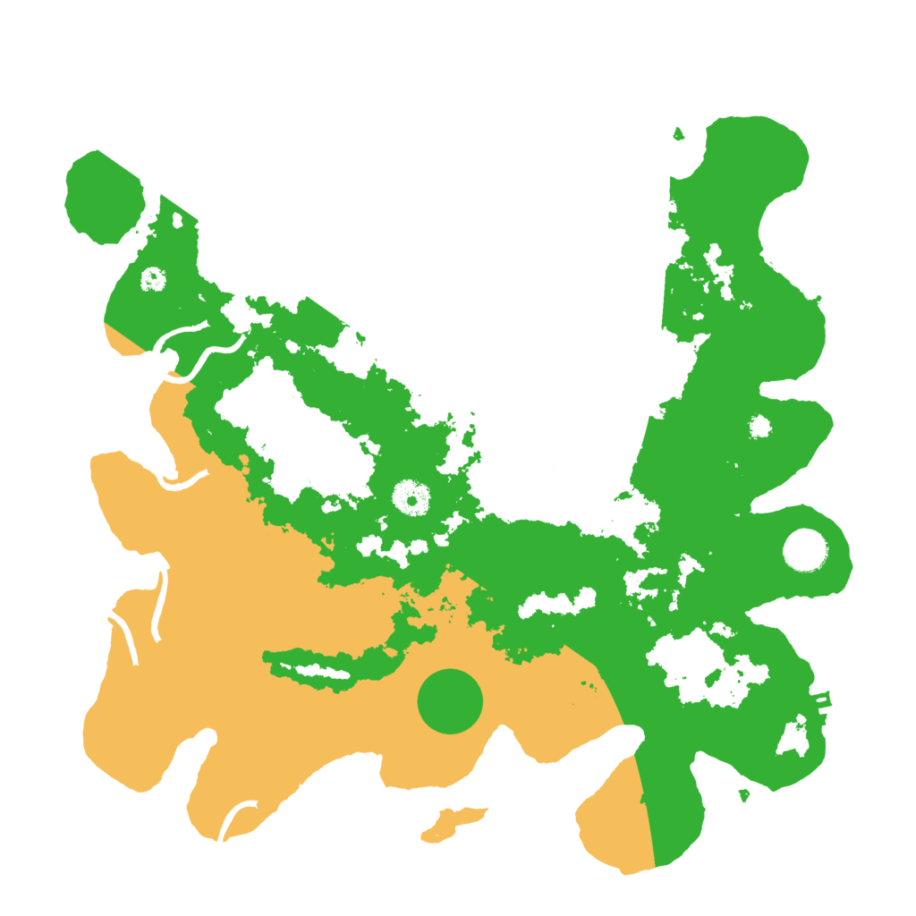 Biome Rust Map: Procedural Map, Size: 3700, Seed: 3681