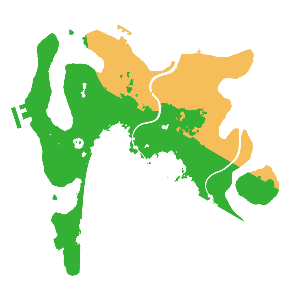 Biome Rust Map: Procedural Map, Size: 2800, Seed: 612455666