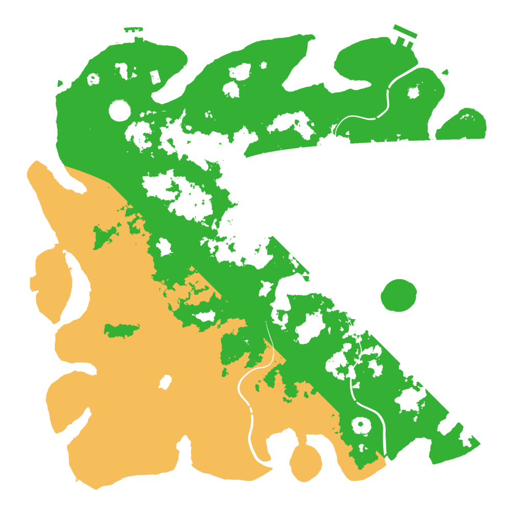 Biome Rust Map: Procedural Map, Size: 4250, Seed: 118005