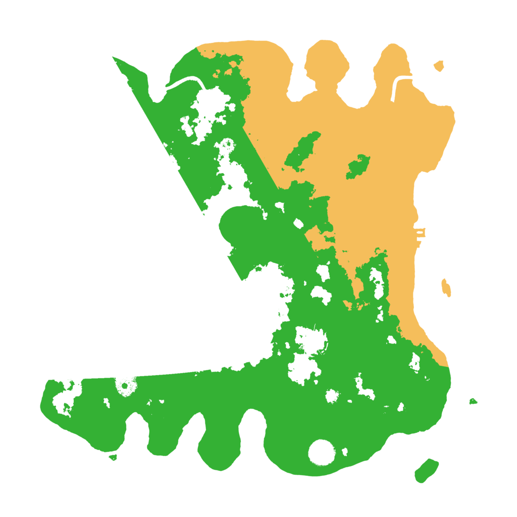 Biome Rust Map: Procedural Map, Size: 3500, Seed: 887662280