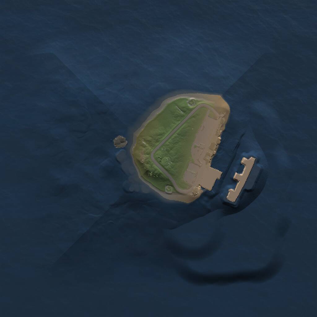 Rust Map: Procedural Map, Size: 1000, Seed: 7399726, 2 Monuments