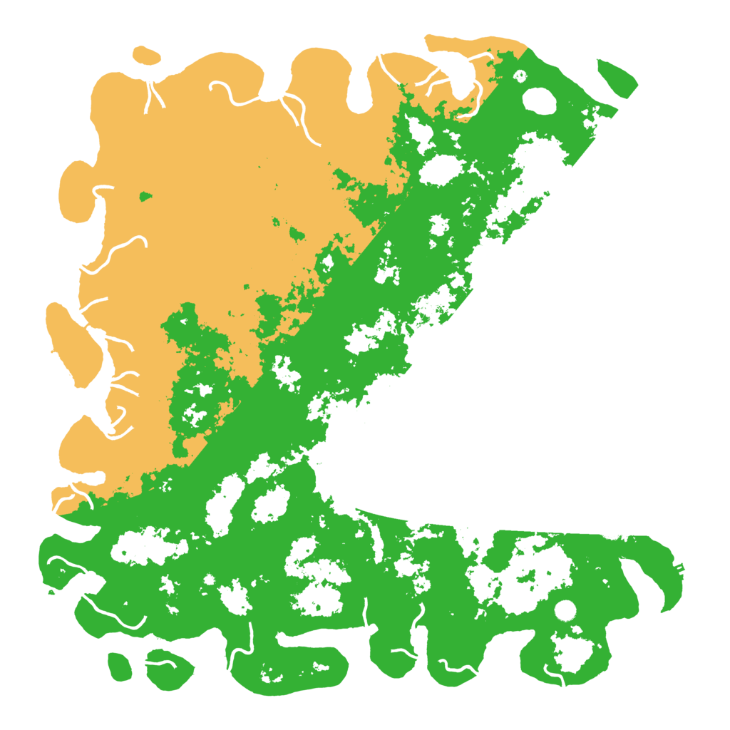 Biome Rust Map: Procedural Map, Size: 6000, Seed: 53845