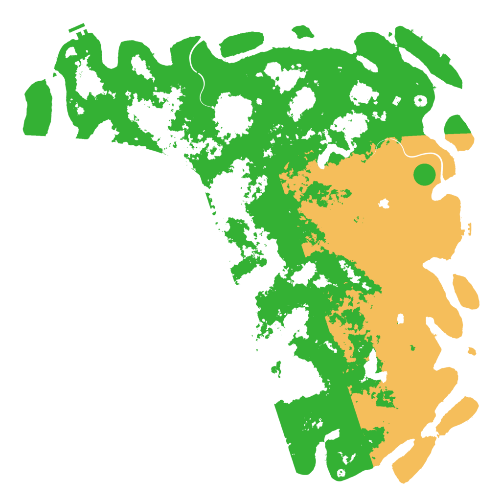 Biome Rust Map: Procedural Map, Size: 6000, Seed: 31369007