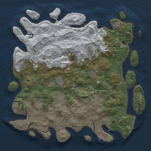 Thumbnail Rust Map: Procedural Map, Size: 4500, Seed: 123929879, 20 Monuments